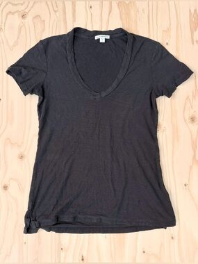 freebie ~ james perse soft v neck tee - size 1 (S) 100% cotton like new